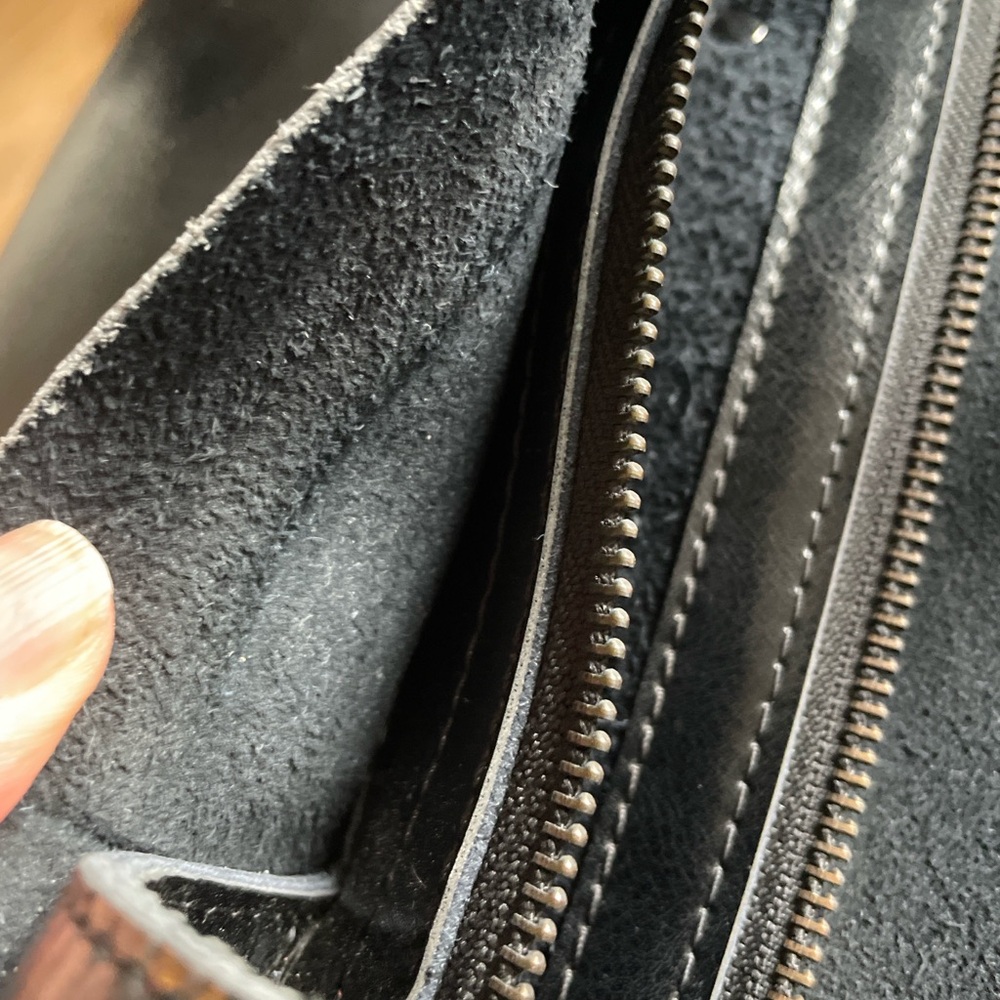 Diržas Handmade Genuine Leather Backpack Black Minimalist - Picture 8 of 10